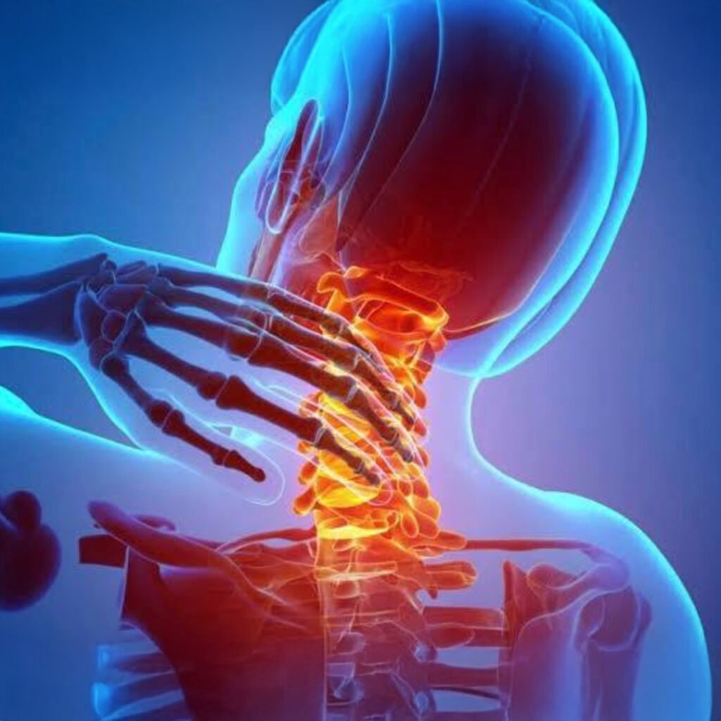 Physiotherapy for Whiplash focusing on neck pain relief, muscle relaxation, and posture correction.