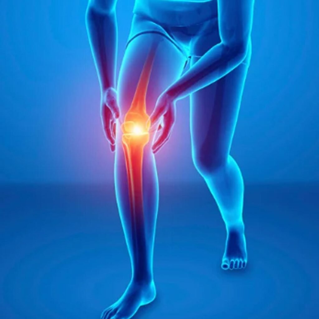 ACL and MCL tear physiotherapy treatment showing knee rehabilitation and pain management exercise.