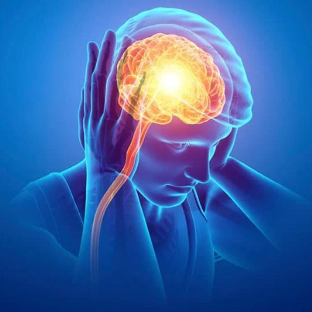 Physiotherapy and pain management therapy for Migraine focusing on neck relaxation, posture correction, and headache relief.