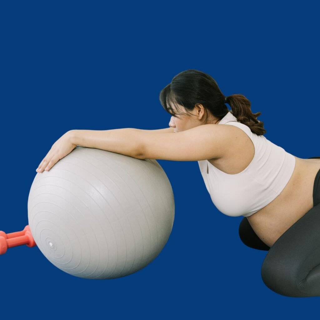 Pelvic floor rehabilitation with Kegel exercises focusing on muscle strengthening, bladder control, and core stability.