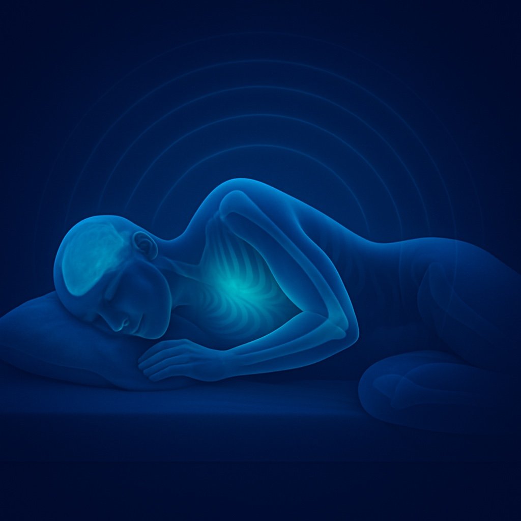 Wellness physiotherapy session focused on improving sleep cycle through relaxation, stress relief, and body balance techniques.